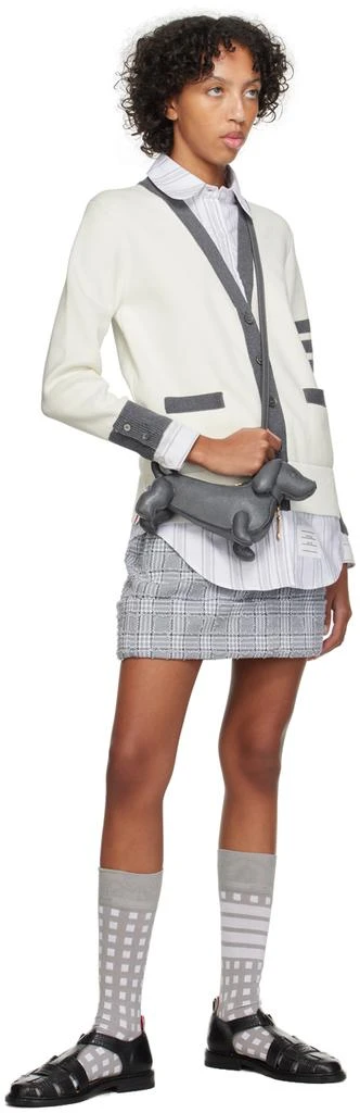 Thom Browne Gray Mini Hector Bag 4