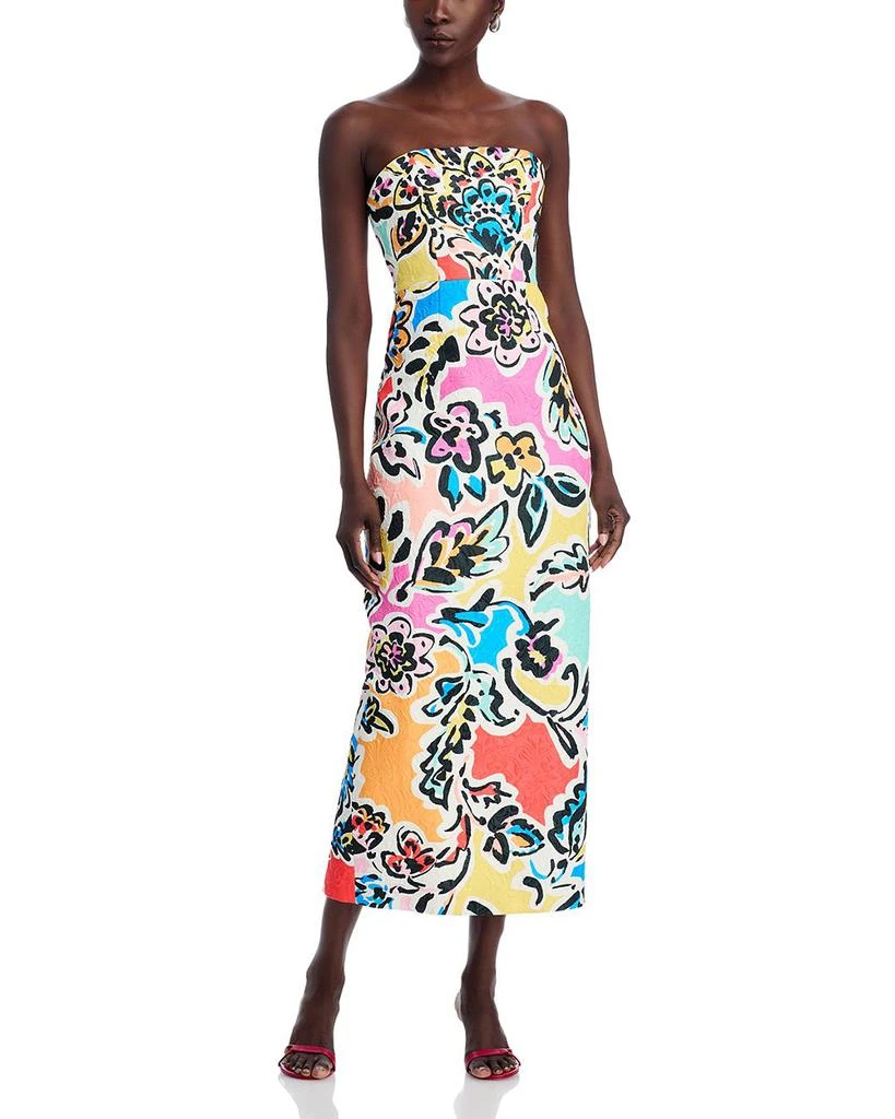 Milly Orion Rainbow Oasis Jacquard Dress 1