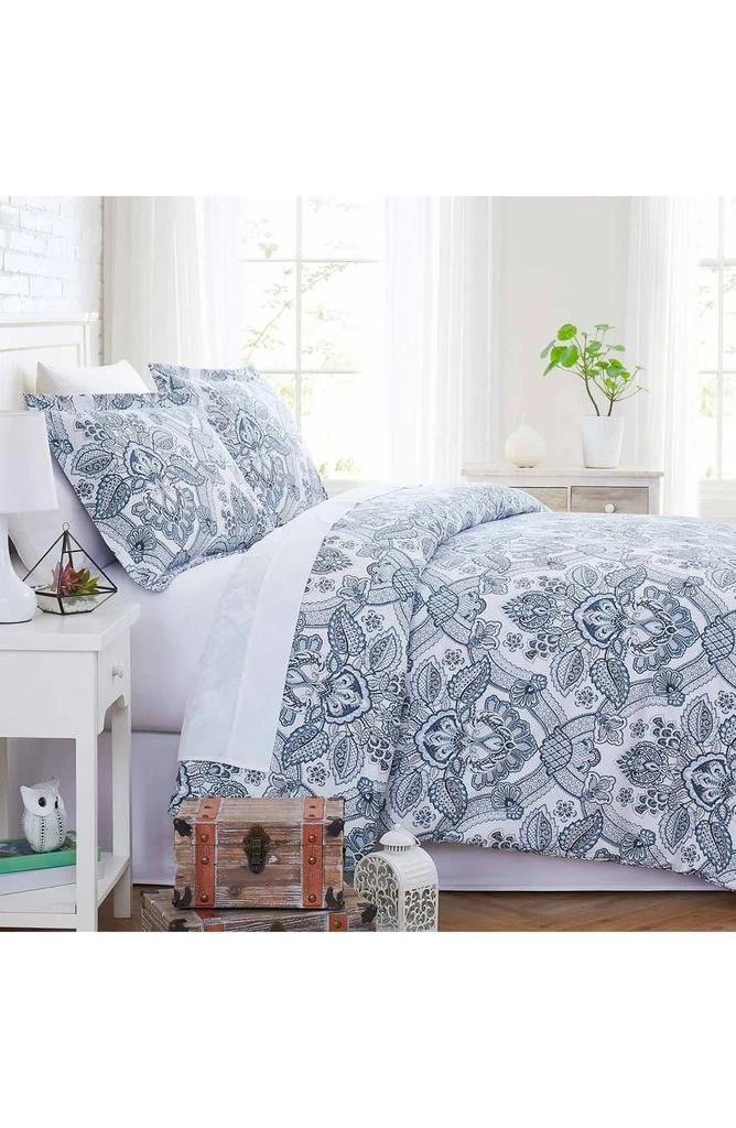 SOUTHSHORE FINE LINENS Enchantment Paisley Print Microfiber Down-Alternative Comforter Set 4