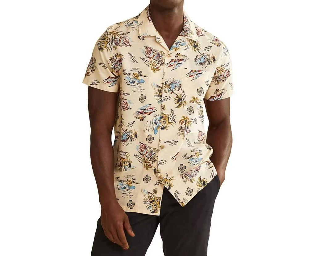 Pendleton Aloha Shirt In Sand Palms 1
