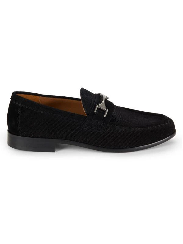 Saks Fifth Avenue Dean Leather Bit Loafers 1