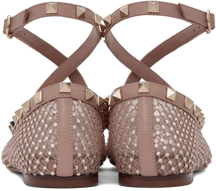 Valentino Pink Rockstud Ballerina Flats 2