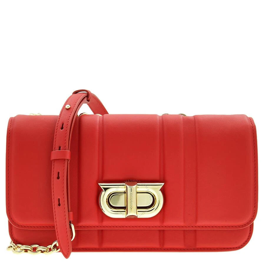 Salvatore Ferragamo Twist Lock Gancini Shoulder Bag 1
