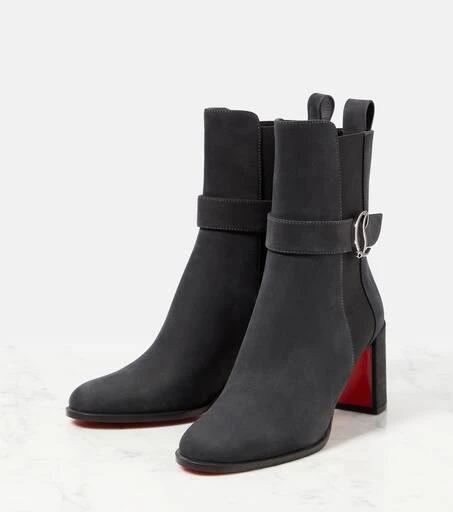 Christian Louboutin CL Chelsea Booty suede ankle boots 5