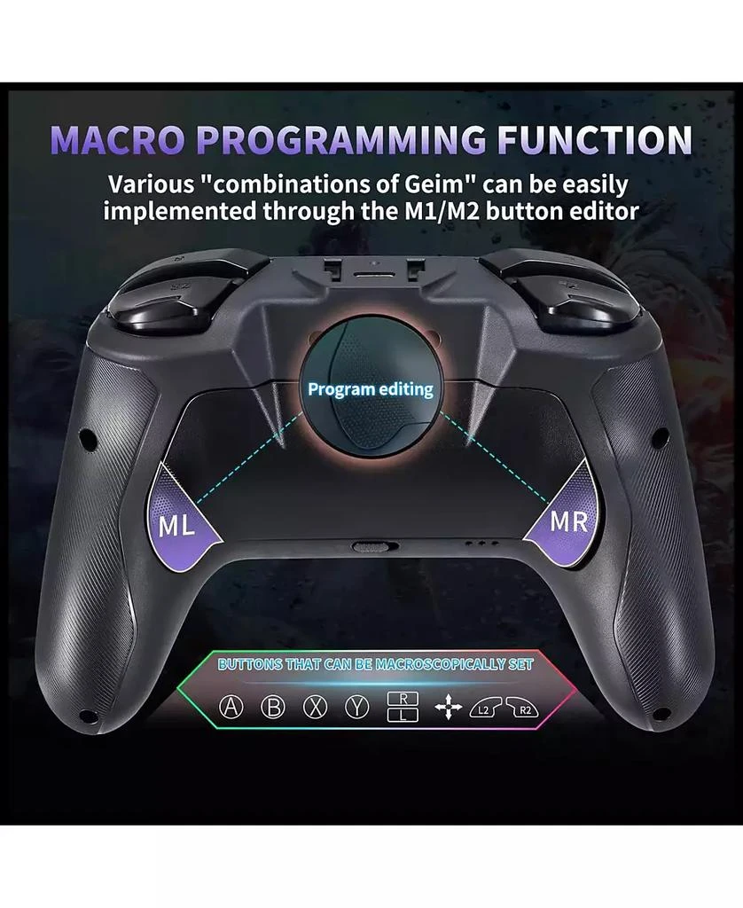 NBCP Wireless Controller for Nintendo Switch 2, Lite/OLED, with Mouse Touch Back Buttons, Wake Function, Turbo 
Programmable 3