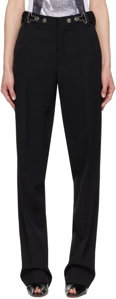 Jean Paul Gaultier Black Overall Buckle Trousers 1