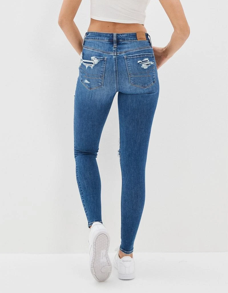 American Eagle Outfitters AE Real Good Upcycled Ne(x)t Level Ripped High-Waisted Jegging 3