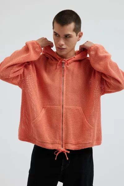 Urban Outfitters UO Boardwalk Mesh Full Zip Hoodie Sweatshirt