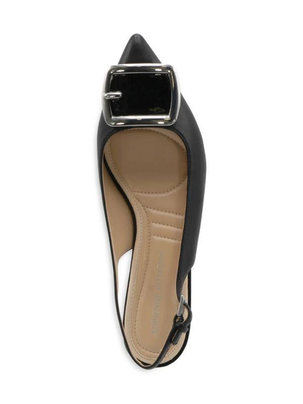 Adrienne Vittadini Gert 51MM Faux Leather Slingback Pumps 4