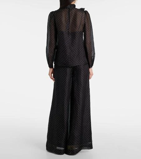 Zimmermann Polka-dot linen and silk blouse 3