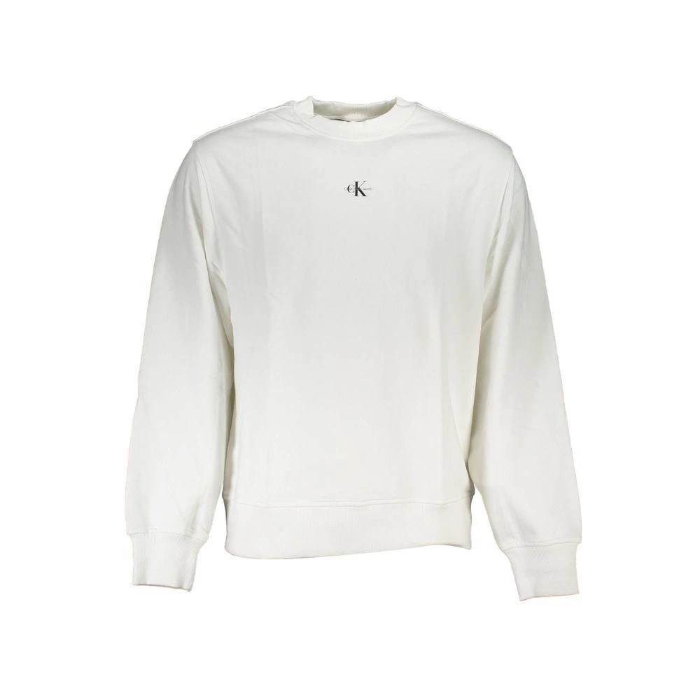 Calvin Klein White Cotton Men Sweater 1