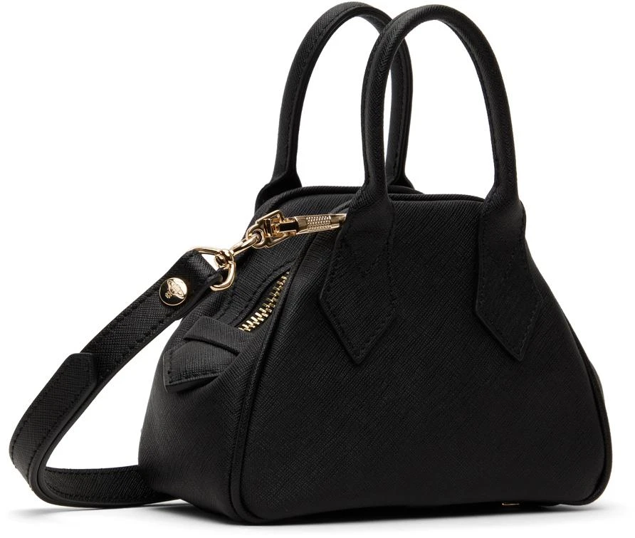 Vivienne Westwood Black Saffiano Mini Yasmine Bag 3