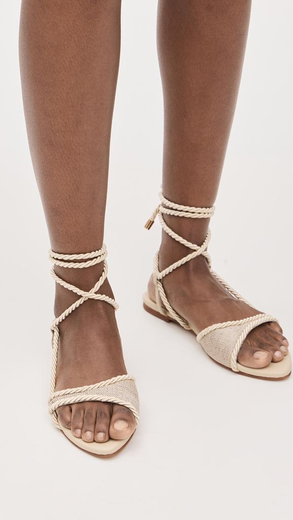 Kaanas Alenna Asymmetrical Ankle Wrap Sandals