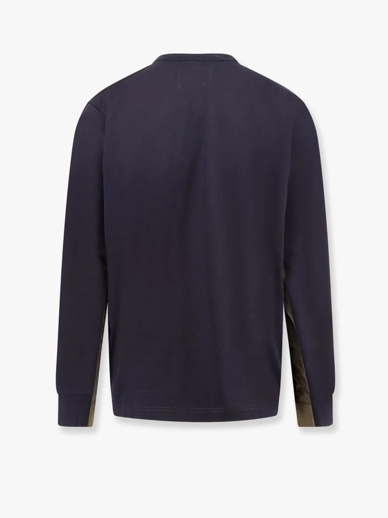 Sacai Cotton t-shirt with nylon insert 5