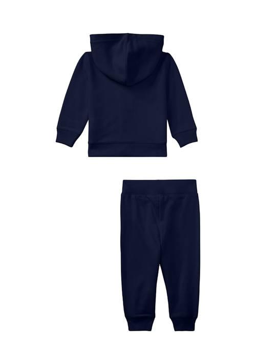 Ralph Lauren Lauren Childrenswear Baby Boys Polo Bear French Terry Hoodie Pant Set