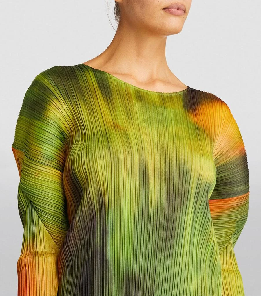 Pleats Please Turnip & Spinach Midi Dress 6