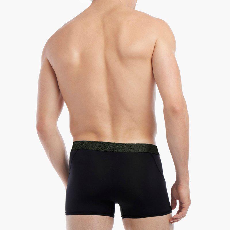 2(x)ist Lightning | Low-Rise Trunk Black Beauty W/Jasmine Green