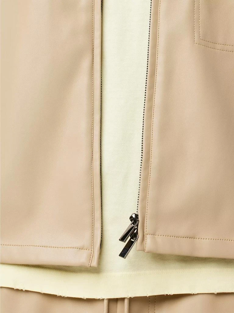 Hudson Faux Leather Zip Shirt 9