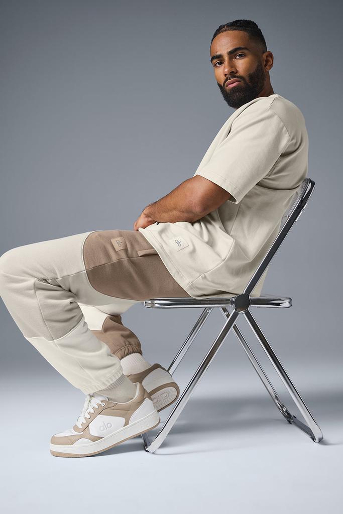 Alo Make Waves Sweatpant - Ivory/Bone/Gravel