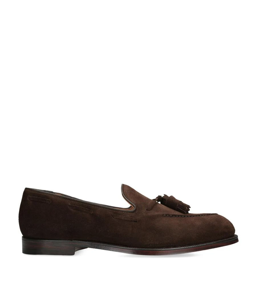 Crockett & Jones Suede Cavendish Tassel Loafers 1