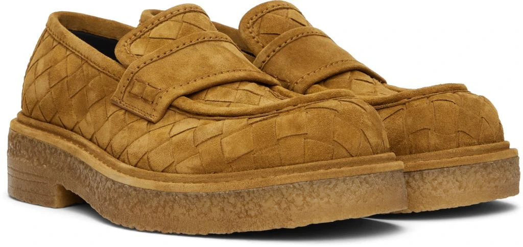 Bottega Veneta Tan Haddock Loafers 4