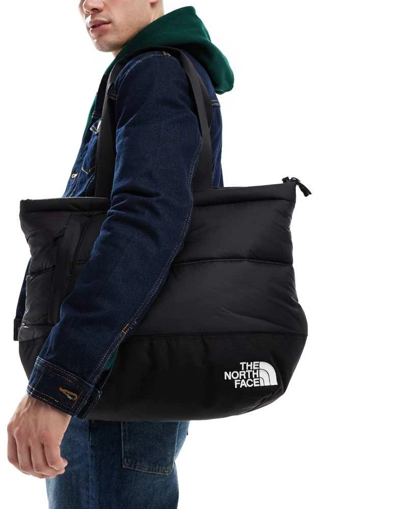 The North Face The North Face Nuptse down fill puffer tote bag in black 2