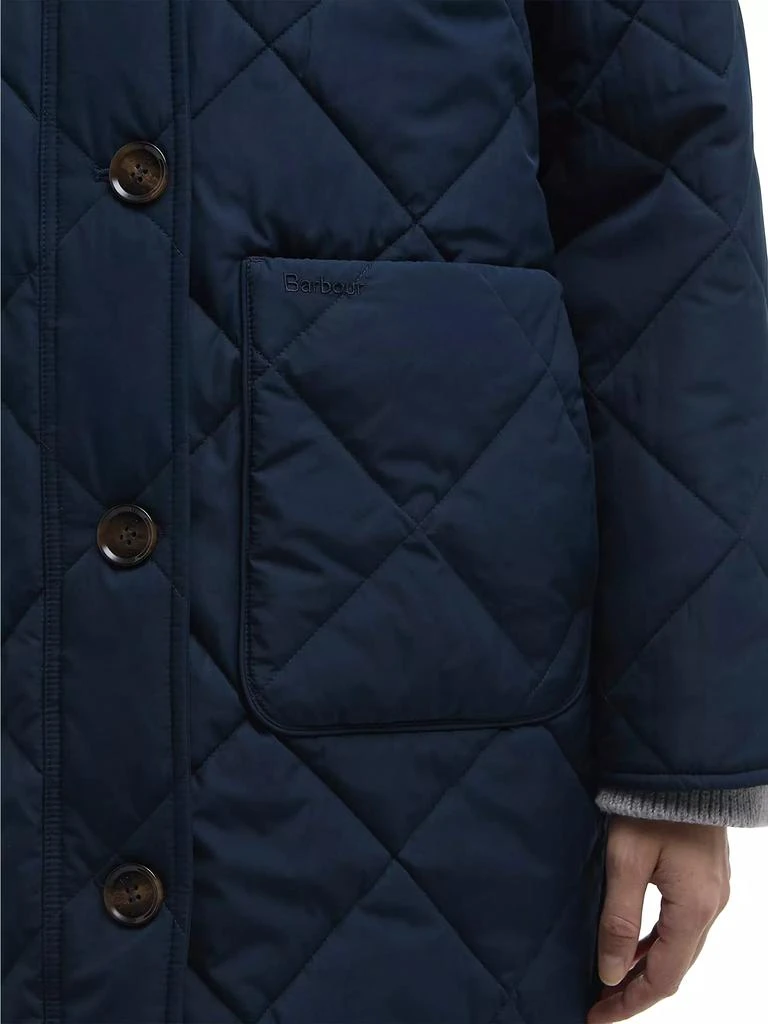 Barbour Cassandra Quilted Long Coat 7