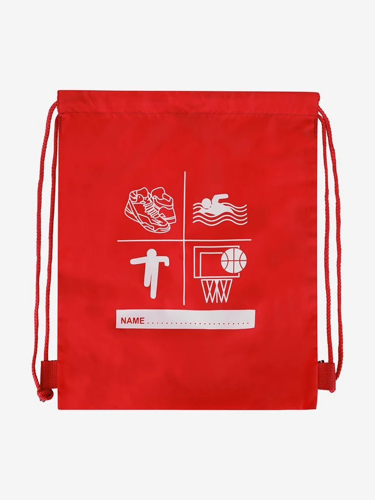 Zeco Schoolwear Zeco Kids School Premium Printed PE Bag in Red (40cm) 1