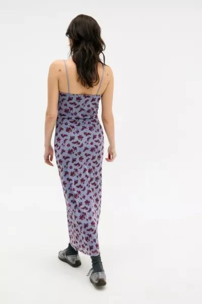 Urban Outfitters UO Floral Tie-Front Mesh Maxi Dress 4