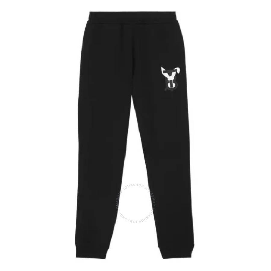 Burberry Men's Black Priory The Year Of The Rabbit Knit Sweatpants