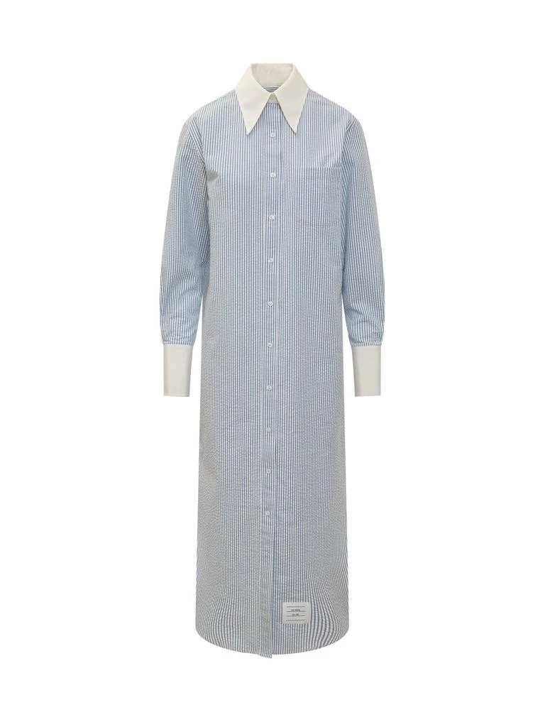 Thom Browne Thom Browne Striped Button-Up Shirt Dress 1