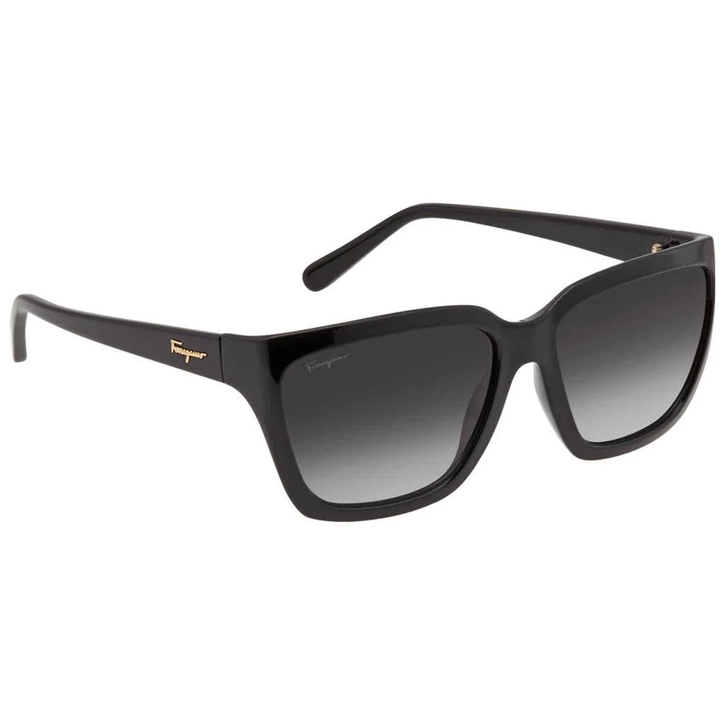 Salvatore Ferragamo Grey Rectangular Ladies Sunglasses SF1018S 001 59 3