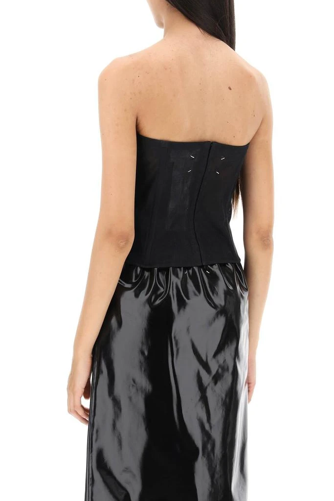 MAISON MARGIELA bustier top in mesh 3