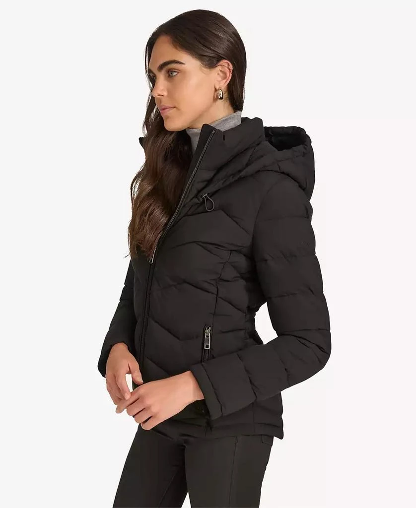 Calvin Klein Women's Short Zip-Up Hooded Puffer Coat 3