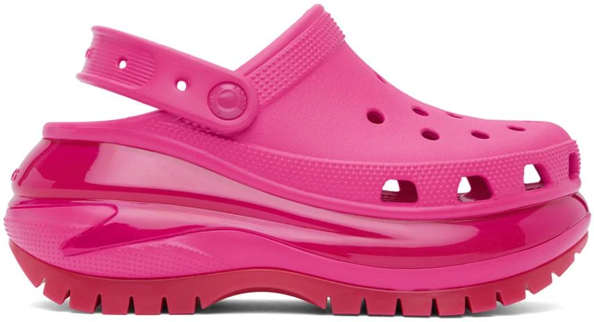 Crocs Pink Mega Crush Clogs 1