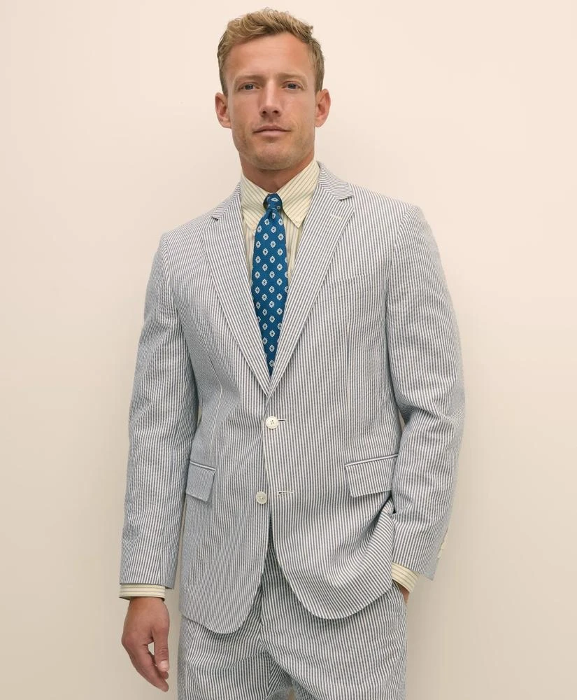 Brooks Brothers Classic Fit Cotton Seersucker 1818 Suit 3