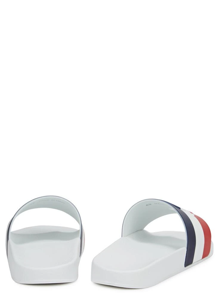 Moncler Basile striped rubber sliders 3