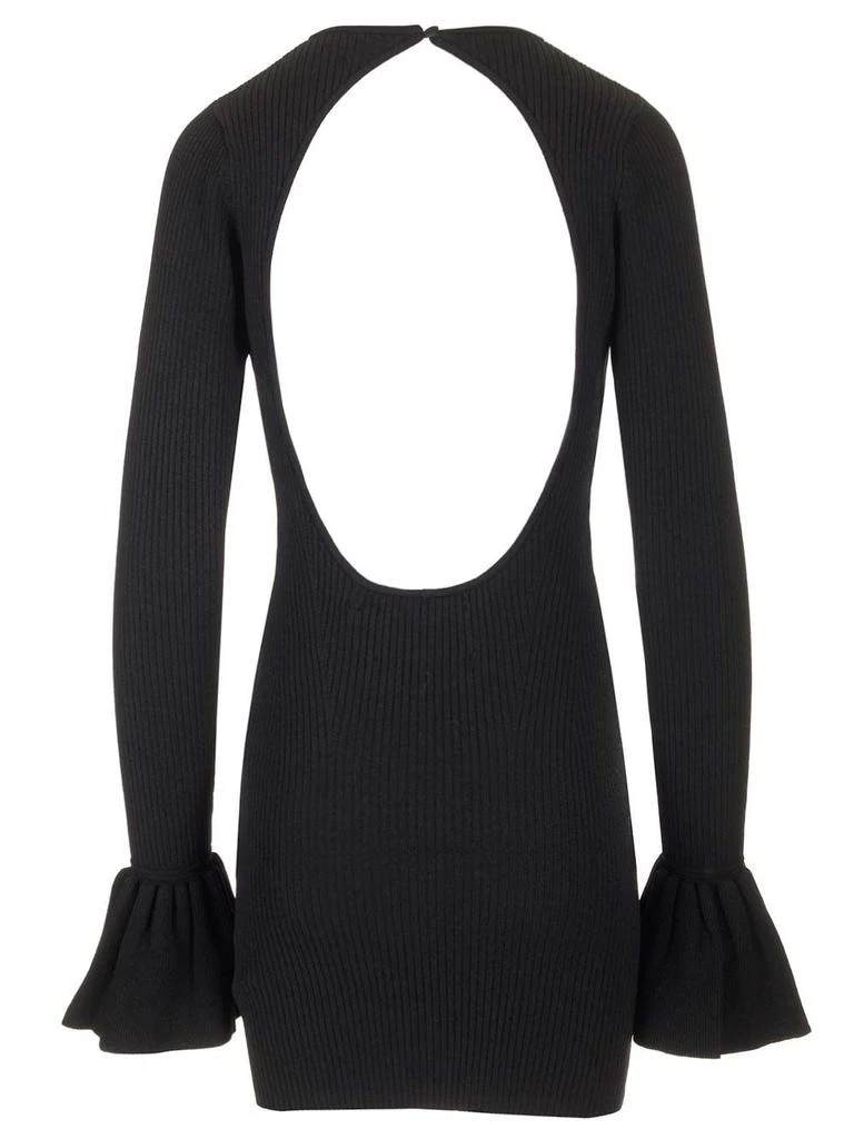ROTATE Birger Christensen ROTATE Ribbed Knit Flare Sleeve Dress 2