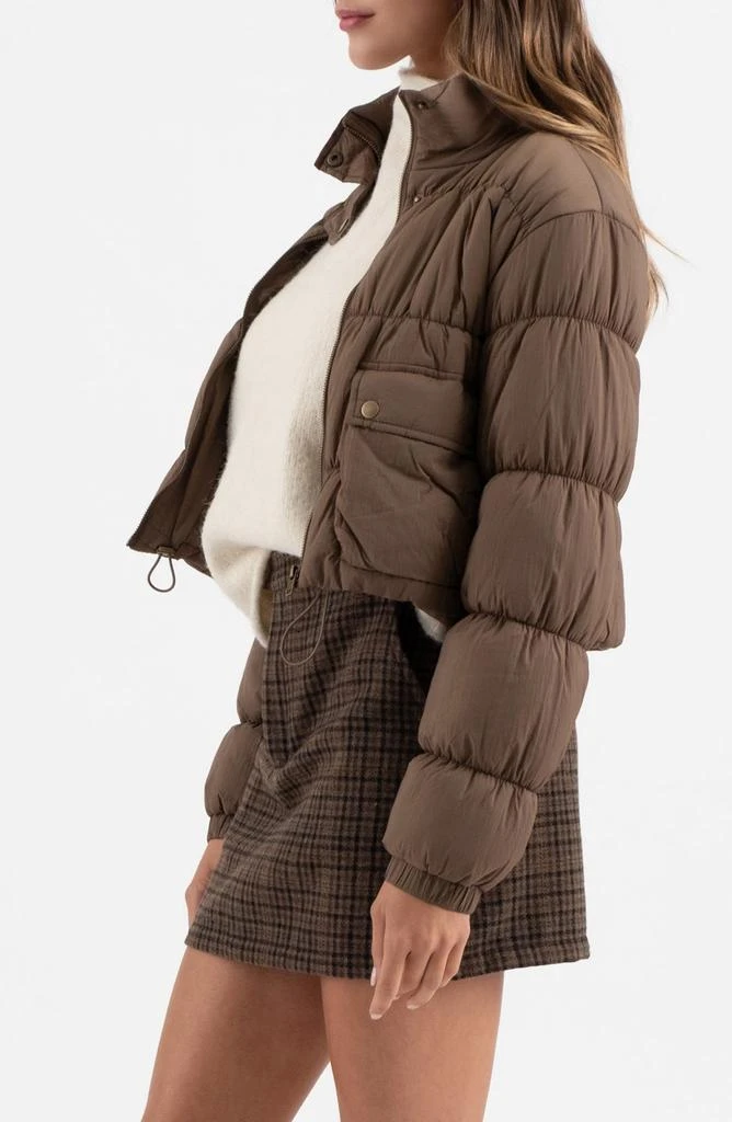 Blu Pepper Crop Puffer Jacket 3