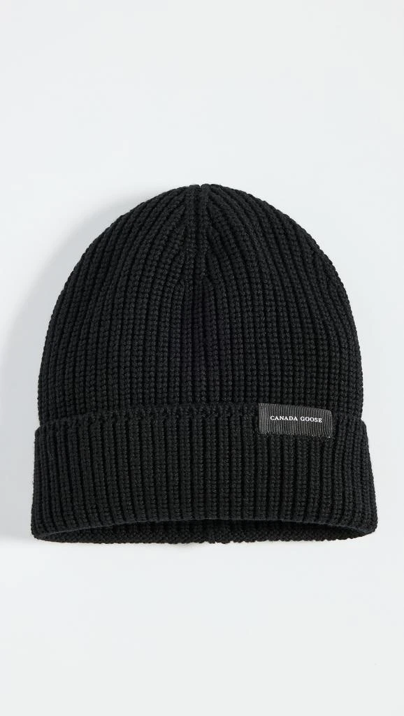 Canada Goose Rib Toque Wordmark Beanie 1