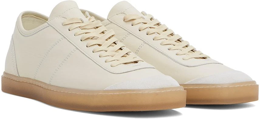Lemaire Off-White Linoleum Basic Laced Up Sneakers 4