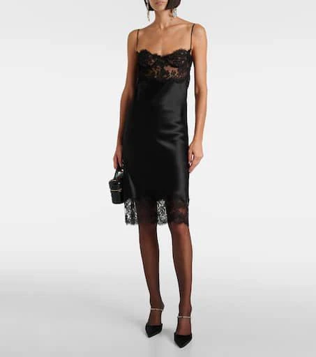 Yves Saint Laurent Barbara 90 embellished satin mules 3
