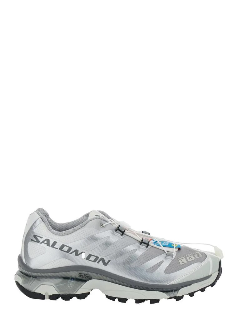 Salomon 'Xt-6 S/Lab' Silver Sneakers With Drawstring In Mesh And Tech Fabric 1