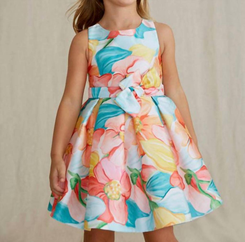 Abel & Lula Abel & Lula - Floral Mikado Print Dress