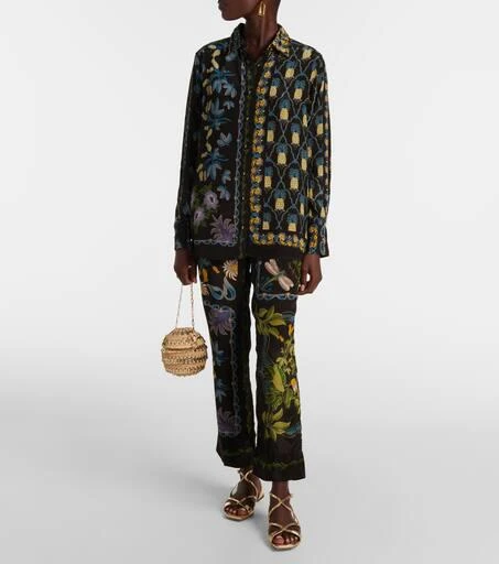Farm Rio Winter Garden pajama pants 2