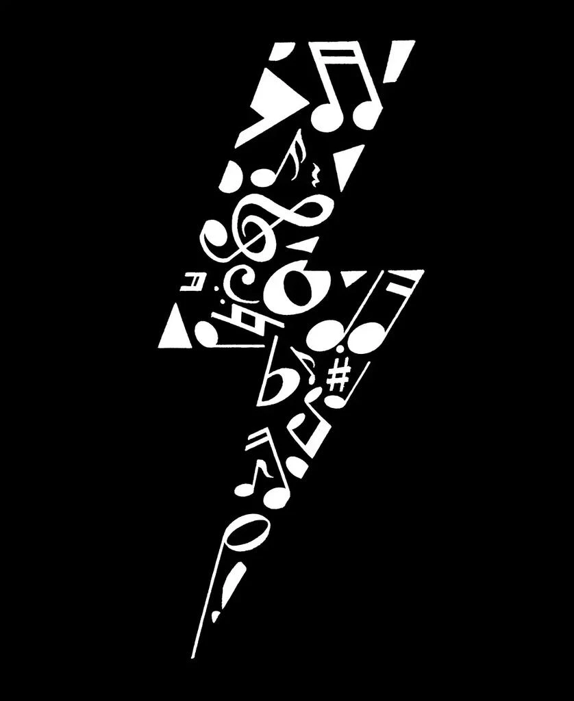 LA Pop Art Women's Word Art Lightning Bolt Short Sleeve T-shirt 3