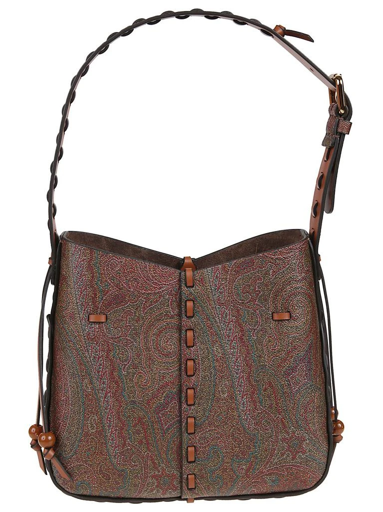 Etro Vulcano Floral Patch Shoulder Bag – On Sale Now with Up to 39