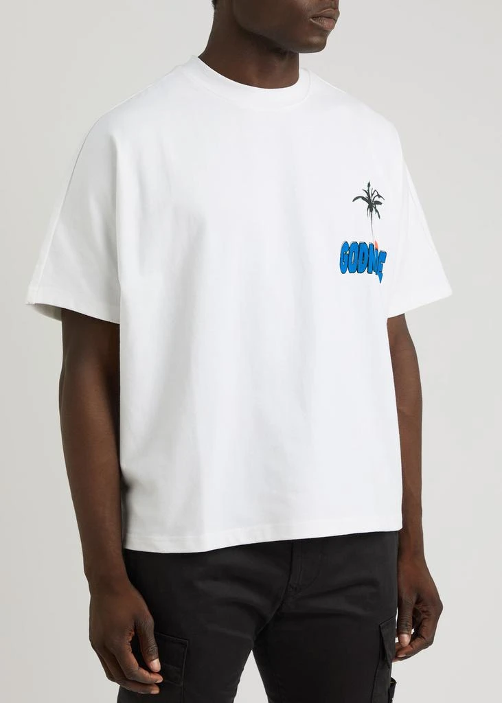 GOD MADE Tropics Thunder logo-print cotton T-shirt 2