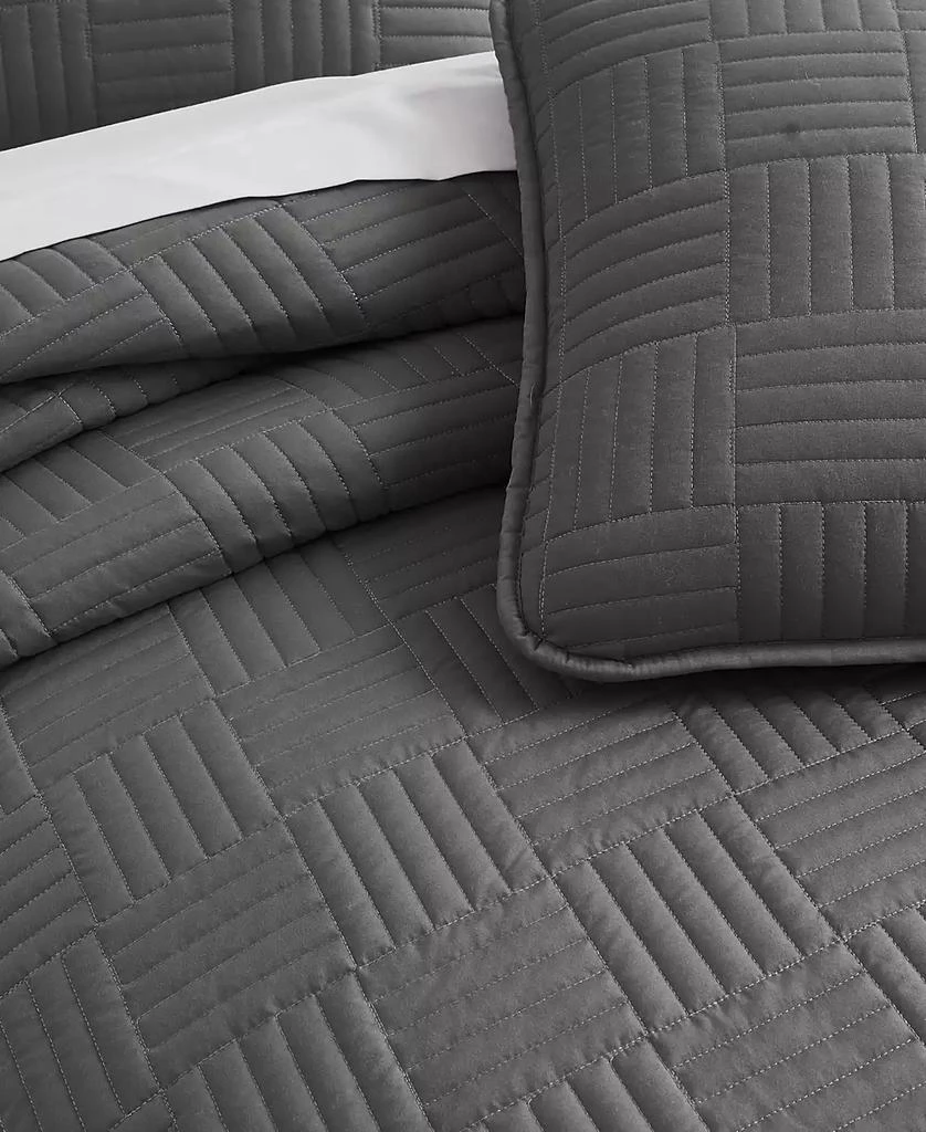 SOUTHSHORE FINE LINENS Grid 3-Pc. Quilt Set 3