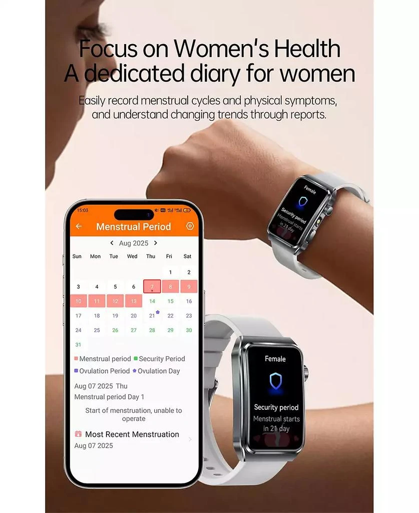 RUXING Smart Advanced Outdoor Health Smart Bracelet with Flashlight and Continuous Monitoring -Pink 10